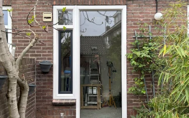 Peilkozijn volledig glas met zijlicht draaikiep